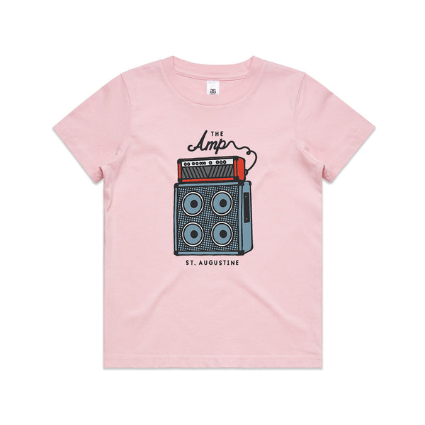 Kids AMP Cord T-Shirt - Pink