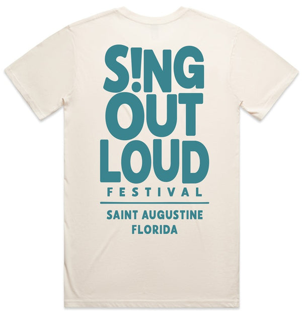 Sing Out Loud Festival T-Shirt - Cream