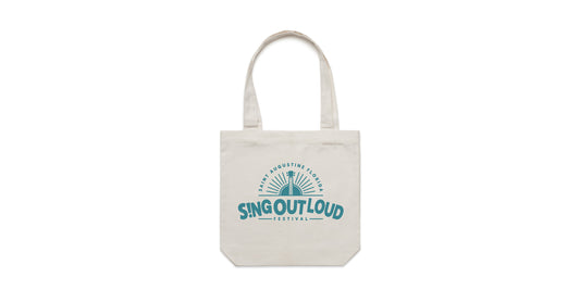 Sing Out Loud Festival Cotton Tote Bag