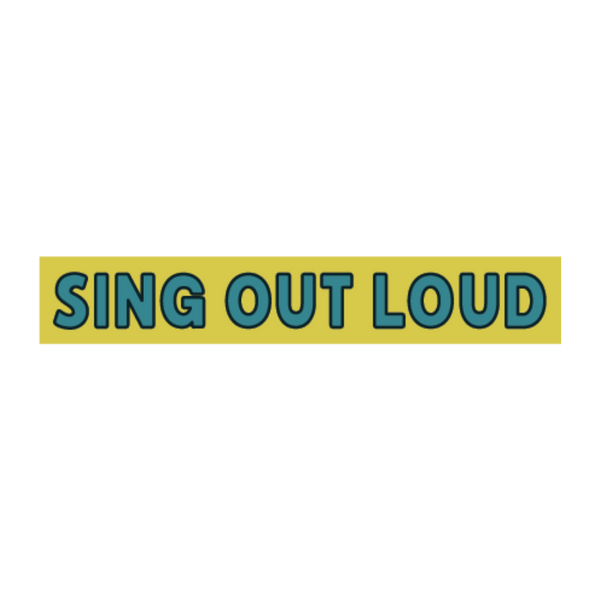 Sing Out Loud Die Cut Sticker