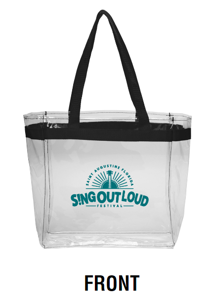 Sing Out Loud Clear Tote - FESTIVAL APPROVED!